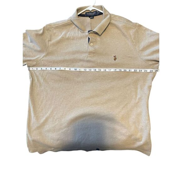 U.S. Polo Assn Men's Brown Luxury Feel Short Sleeve Golf Polo Shirt Size 2XL - Picture 7 of 8
